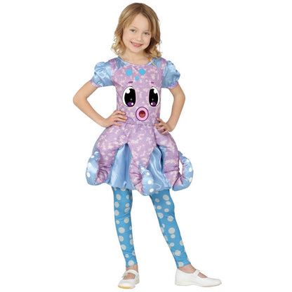 Fato de tentáculos de polvo para menina