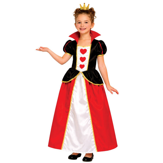Fato de Rainha de Copas Vilã para menina