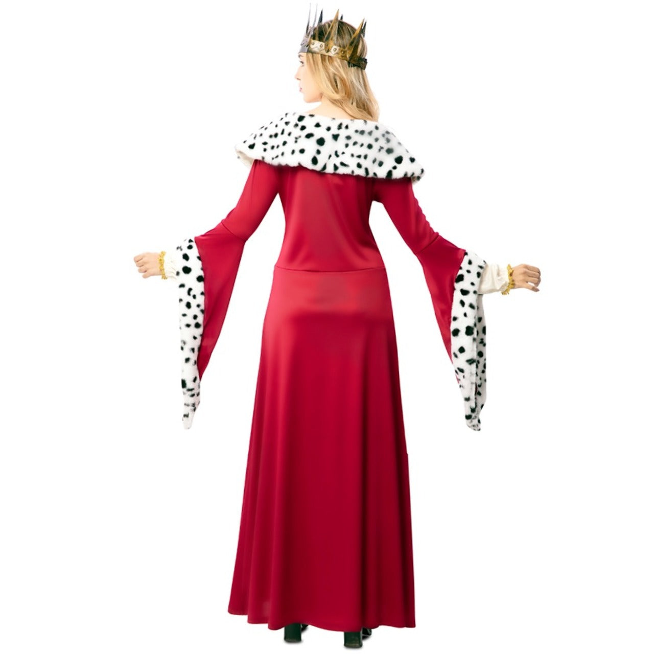 Fantasia de rainha medieval de luxo para mulheres