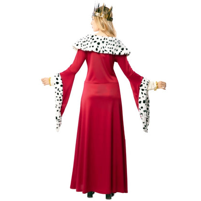 Fantasia de rainha medieval de luxo para mulheres