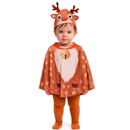 Fato de Reno Poncho para bebé