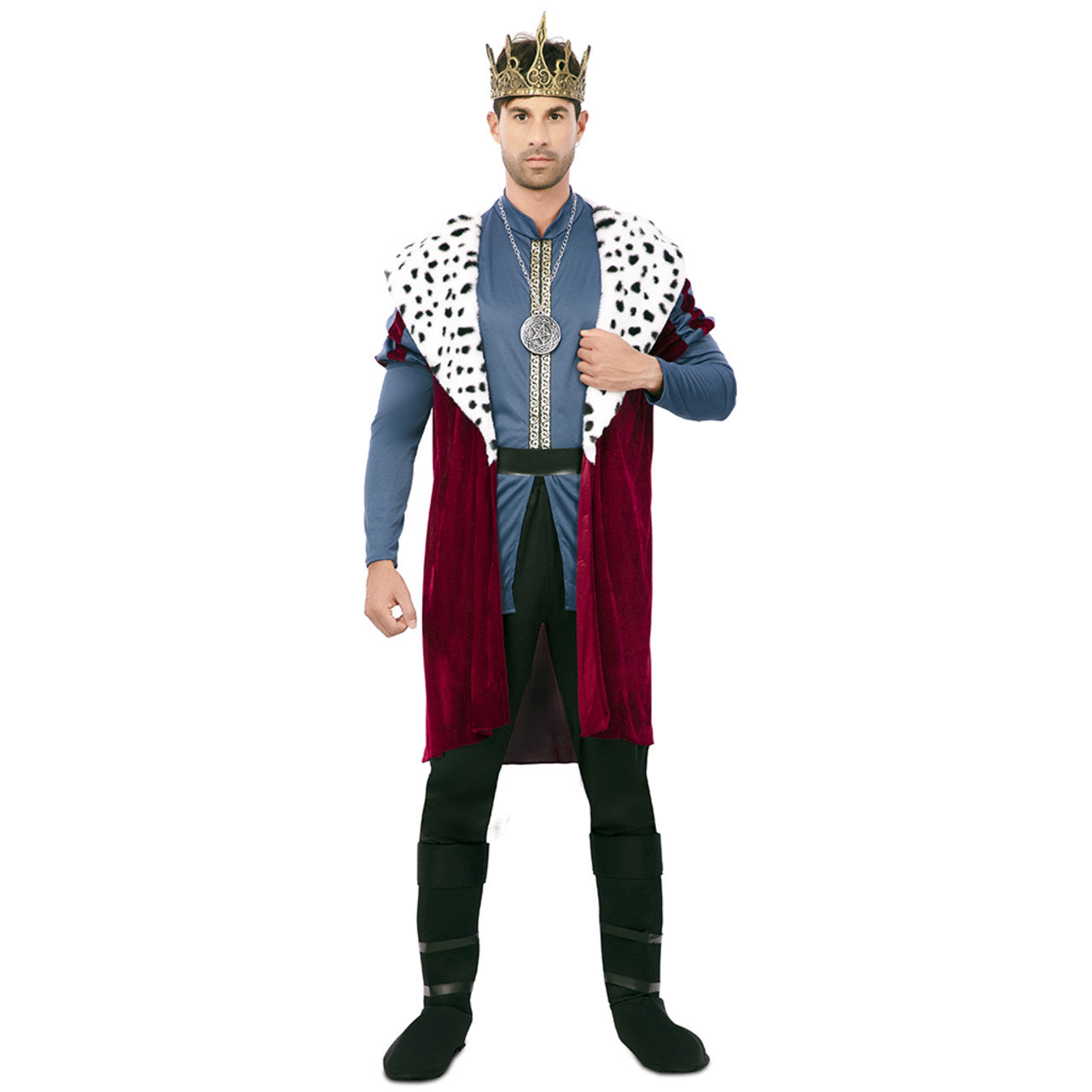 Fantasia de Rei Medieval Deluxe para Homens