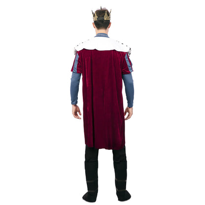 Fantasia de Rei Medieval Deluxe para Homens
