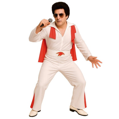 Fato de Rei do Rock Capa para homem