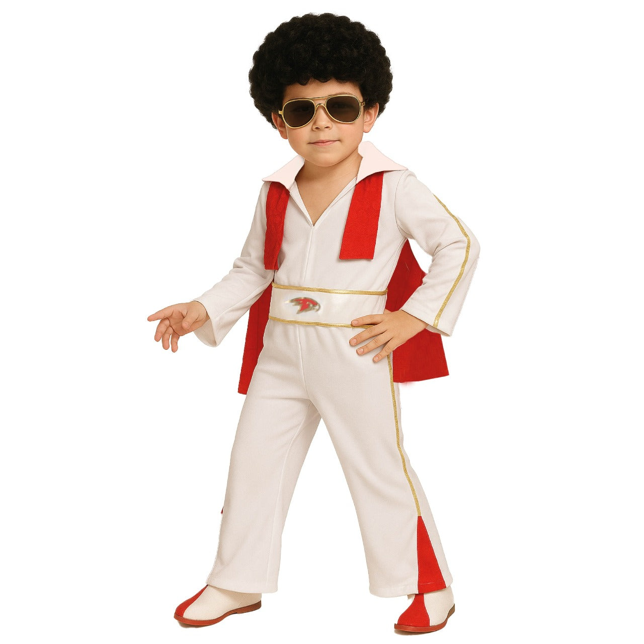 Fato de Rei do Rock Capa para criança