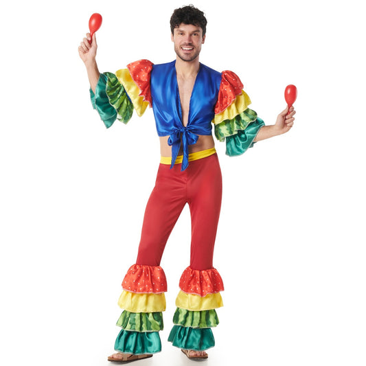 Fato de Rumbero multicolorido para homem