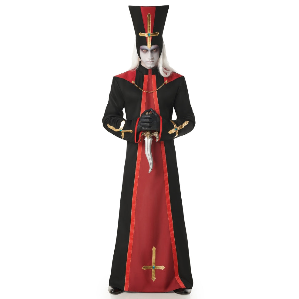 Fato de Sacerdote Satânico para homem