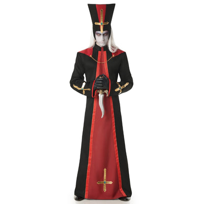 Fato de Sacerdote Satânico para homem