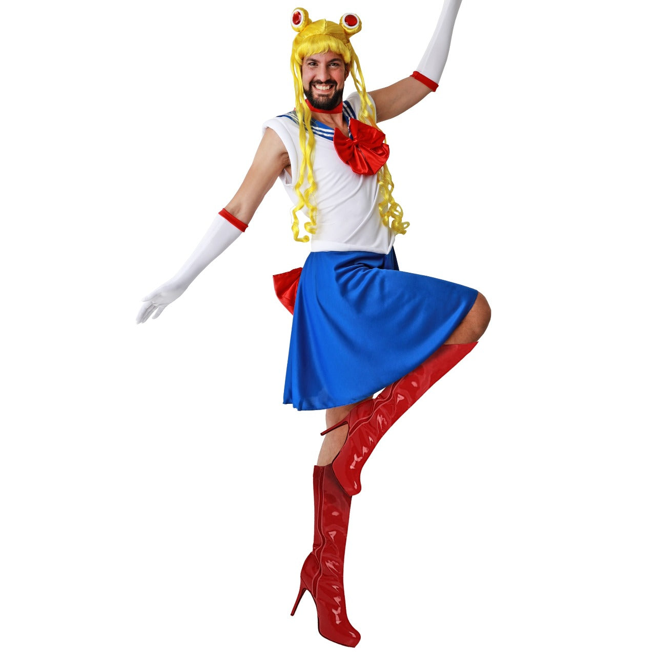 Fato de Sailor Moon Anime para homem 