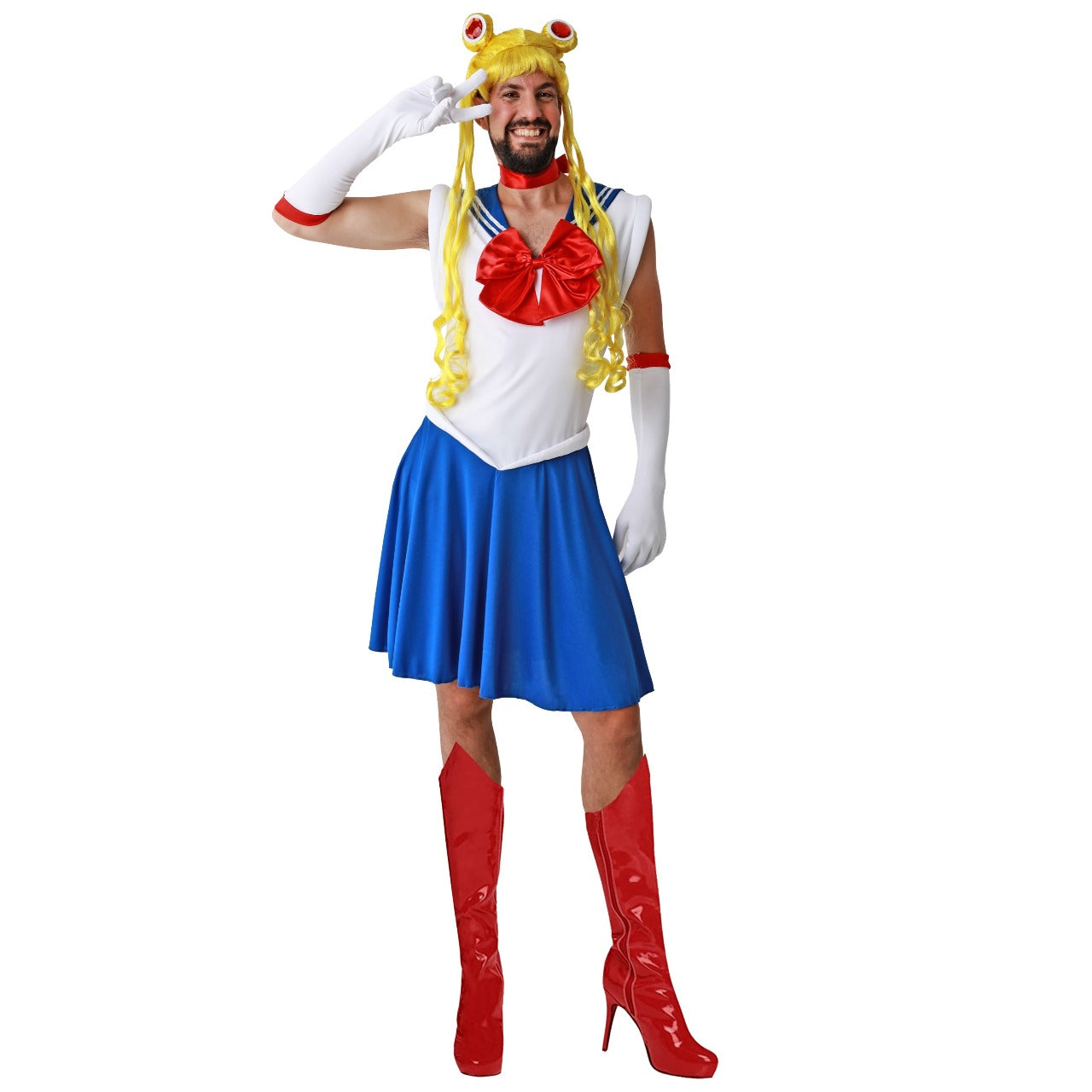 Fato de Sailor Moon Anime para homem 