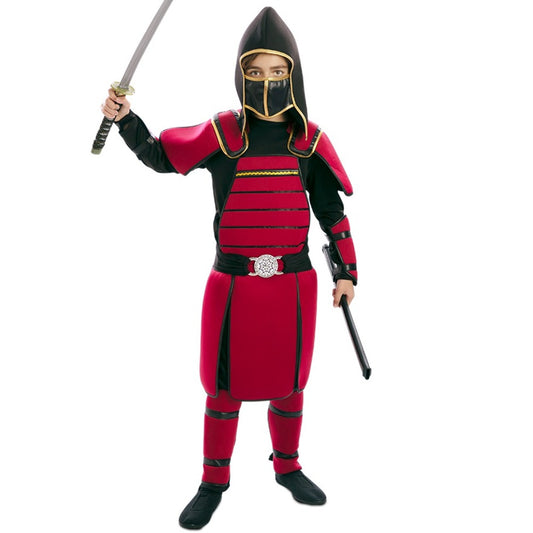 Fato de Samurai Vermelho para menino