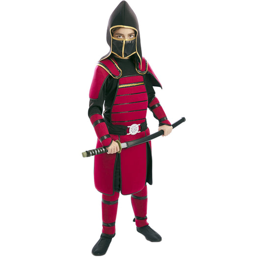 Fato de Samurai Vermelho para menino