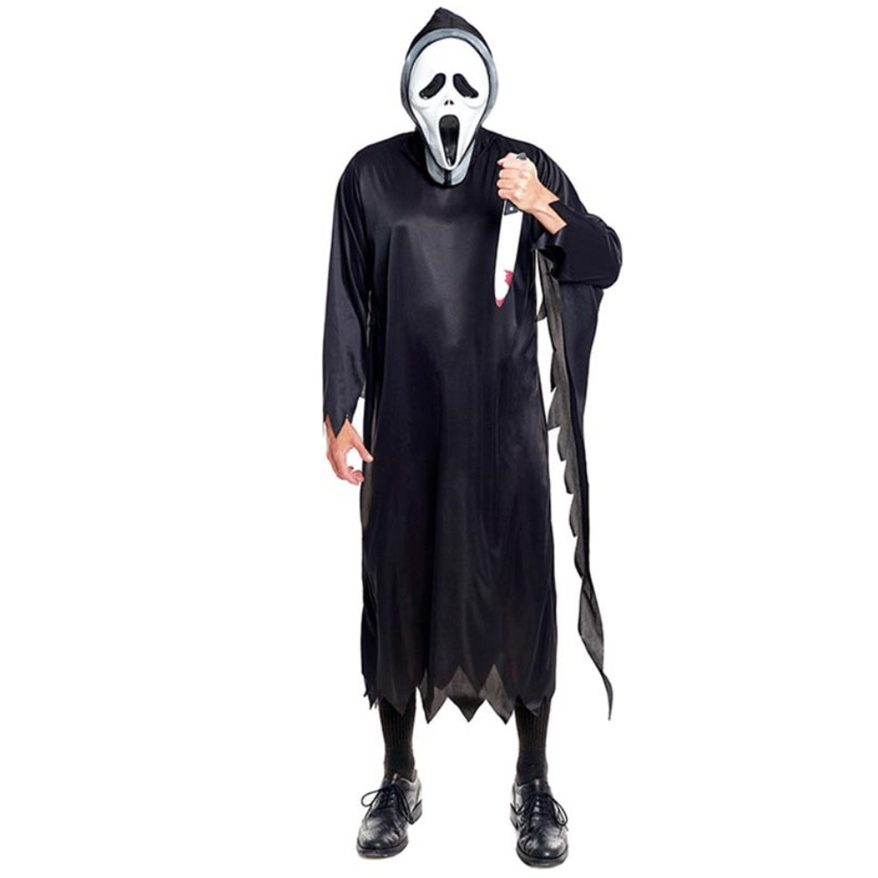 Fato de Scream Preto para adulto 