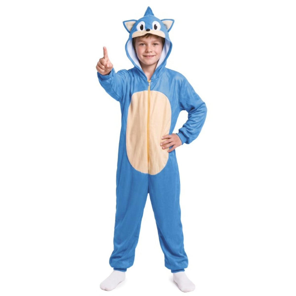 Fato de Super Sonic azul infantil