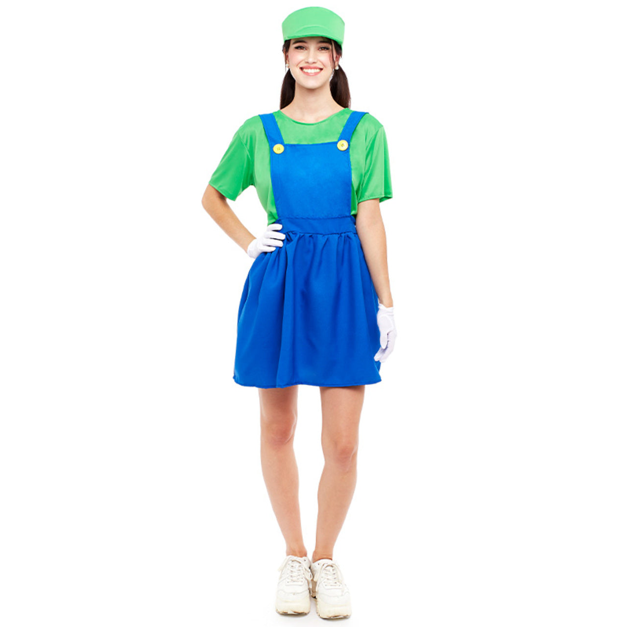 Boné de fantasia Super Luigi para mulheres