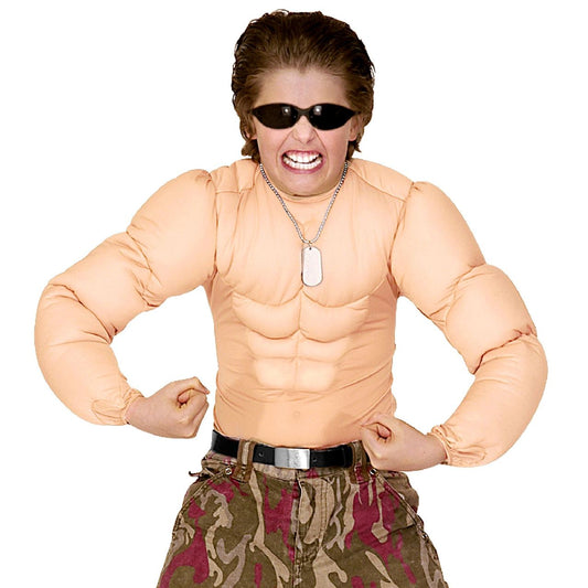 Fato de Super Musculoso infantil