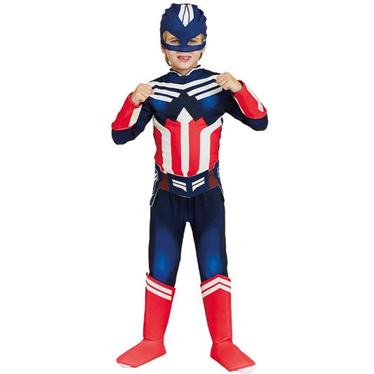 Fato de Super-Herói América para criança