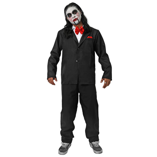 Fato de Marioneta Billy Saw homem