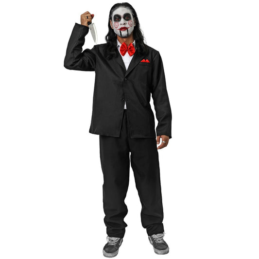 Fato de Marioneta Billy Saw homem