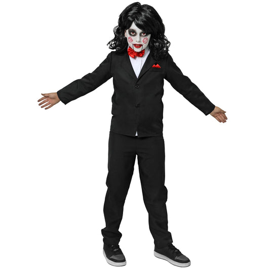 Fato de Marioneta Billy Saw para criança