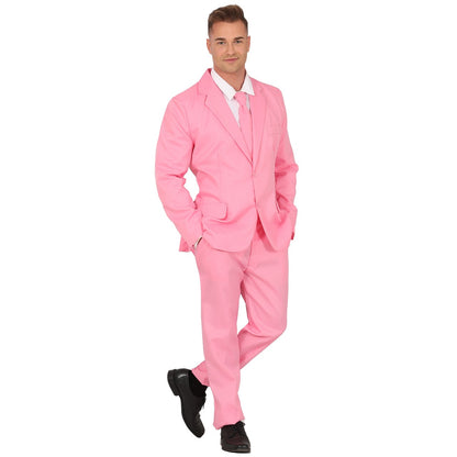 Traje de terno rosa adulto