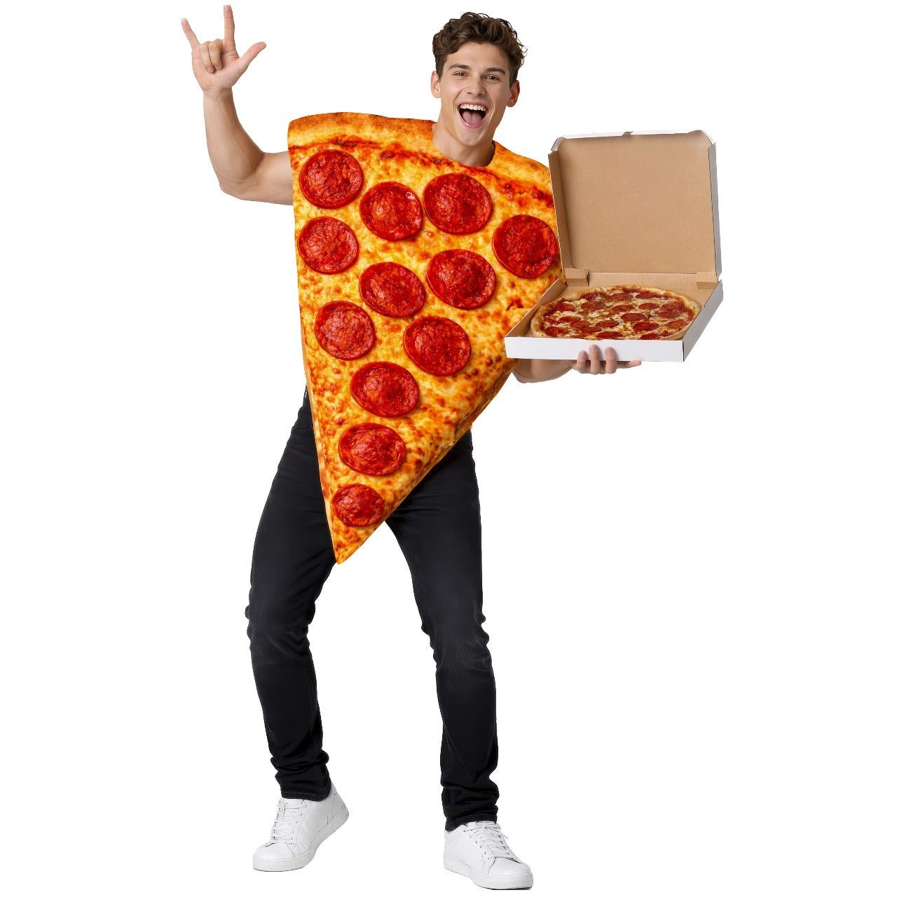 Fato de Fatia de Pizza para adulto