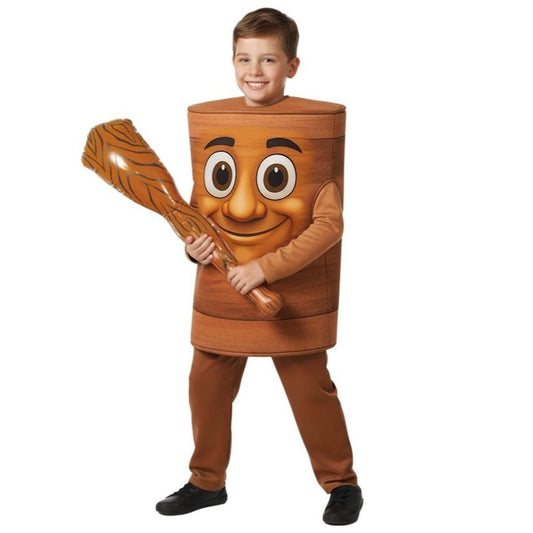 Fato de Tung Tung Sahur infantil