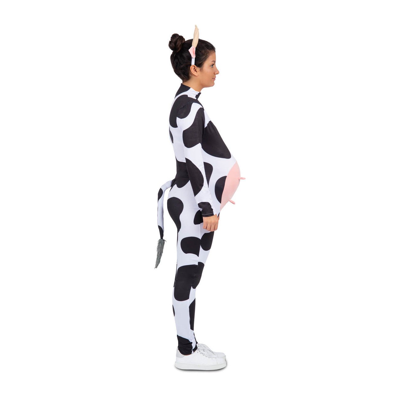 Fato de Vaca Grávida para mulher