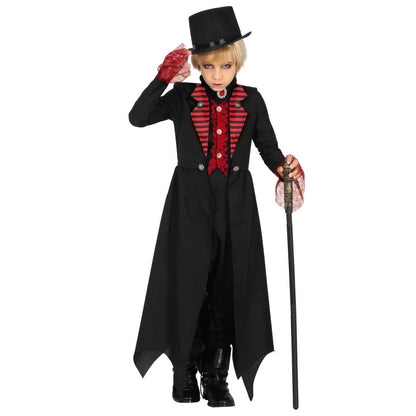 Fato de Vampira Gótica Eco para menina