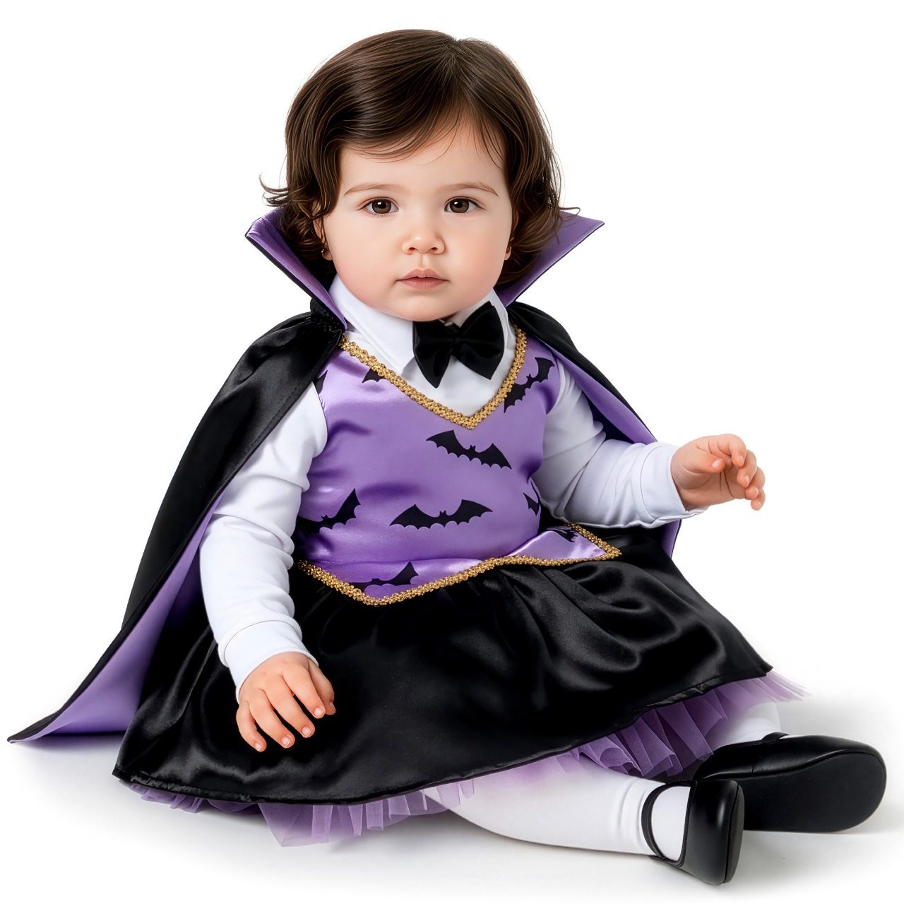 Fato de Vampiresa Lilás para bebé