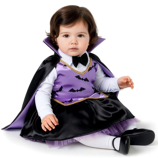 Fato de Vampiresa Lilás para bebé