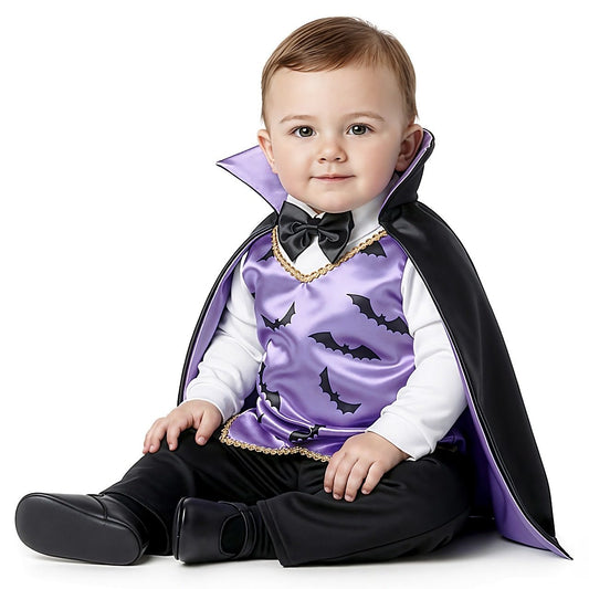 Fato de Vampiro Lilás para bebé