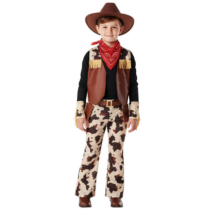 Fato de Vaqueiro Cowboy Castanho Infantil