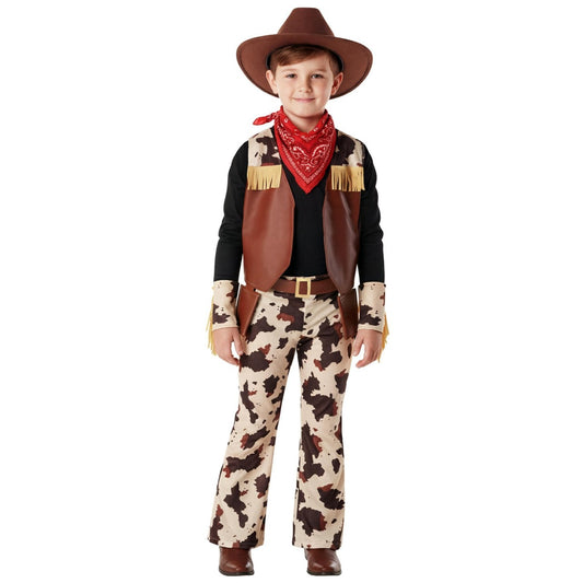 Fato de Vaqueiro Cowboy Castanho Infantil