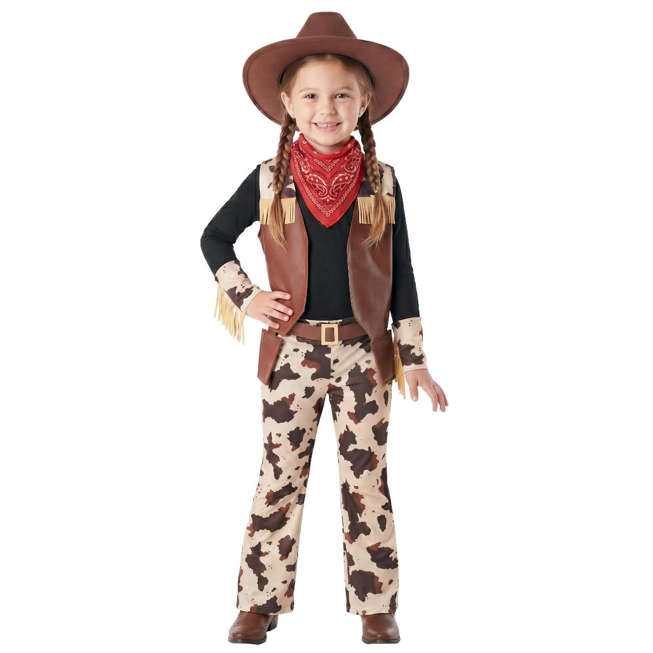 Fato de Vaqueiro Cowboy Castanho Infantil