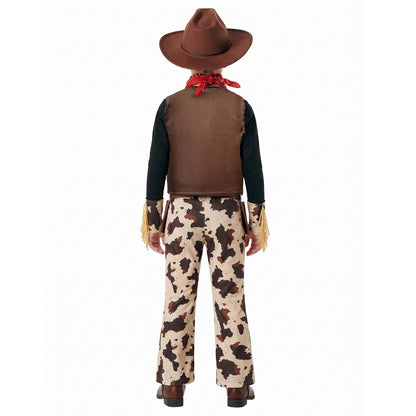 Fato de Vaqueiro Cowboy Castanho Infantil