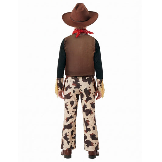 Fato de Vaqueiro Cowboy Castanho Infantil