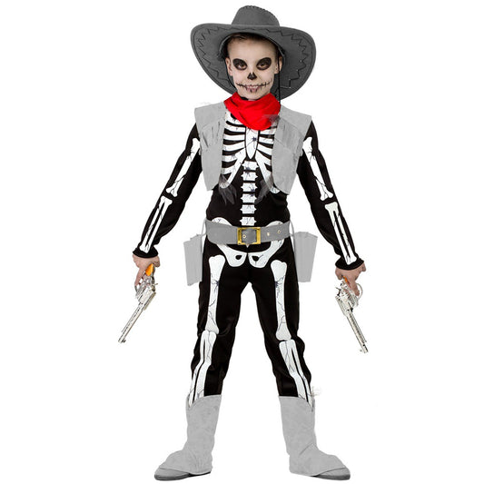 Fato de Esqueleto Western para menino