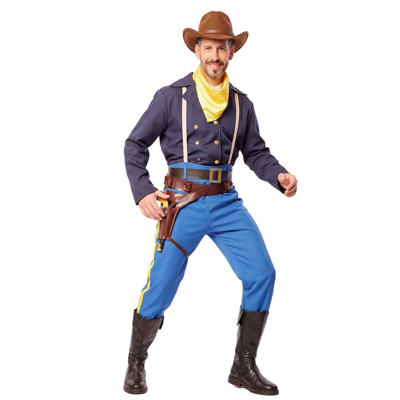 Fato de Cowboy Wayne para homem