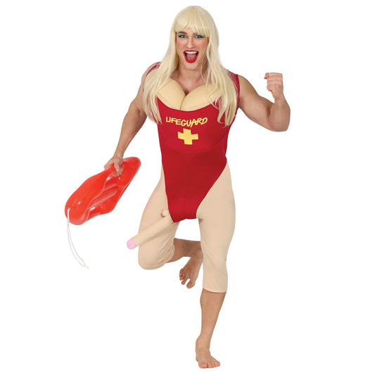 Fato de Salva-Vidas Excêntrico de Praia para homem