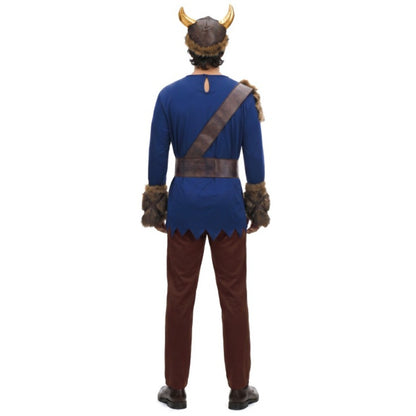 Fato de Viking Azul para homem