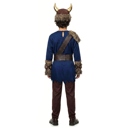 Fato de Viking Azul para criança