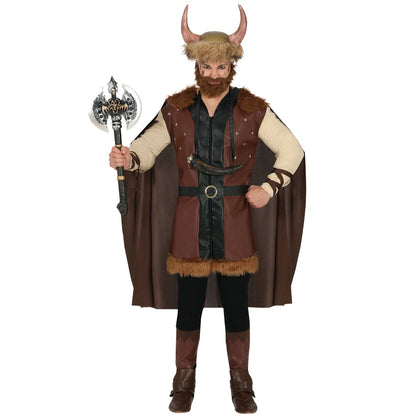 Fato de Viking castanho para homem