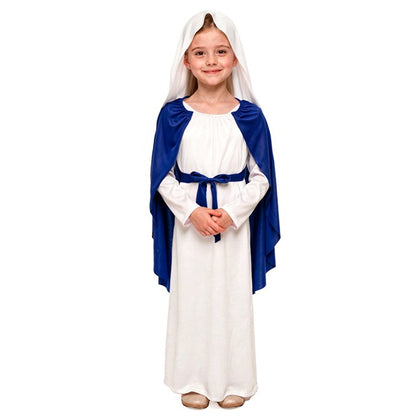 Fato de Virgem Maria Bicolor para menina