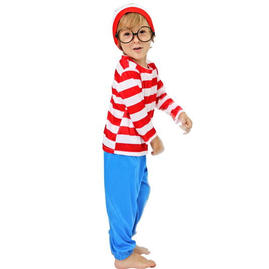 Fato de Wally às Riscas para bebé