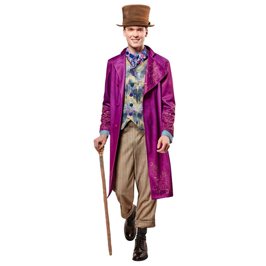 Fato de Willy Wonka™ Deluxe para adulto