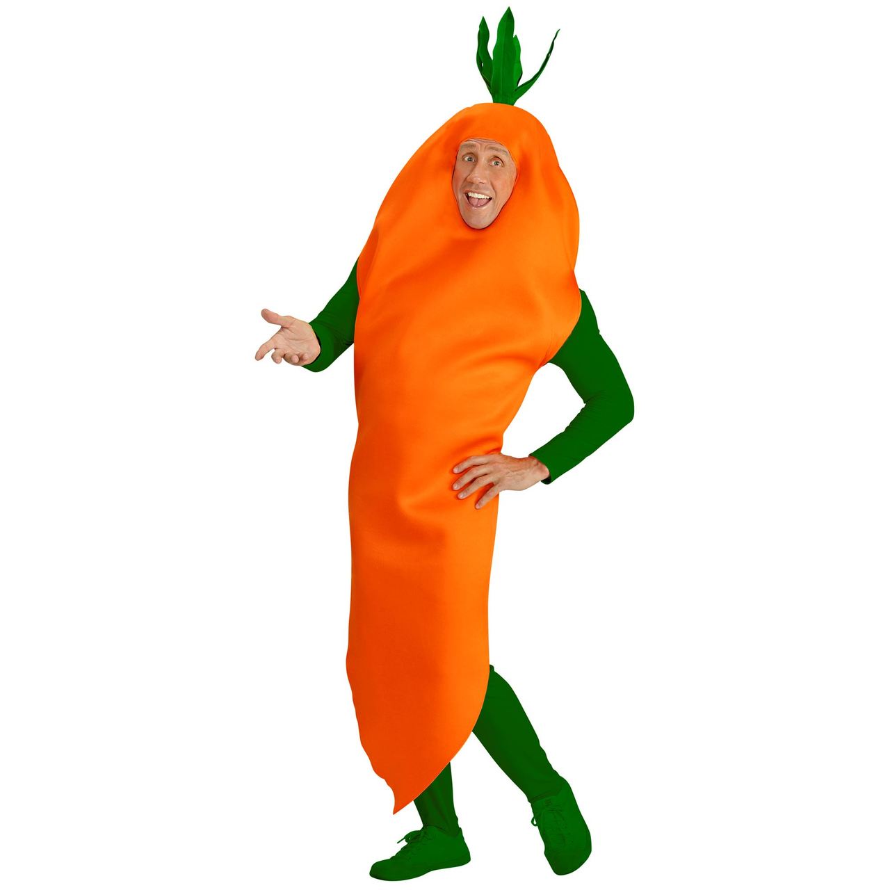 Fato de Cenoura Laranja para adulto