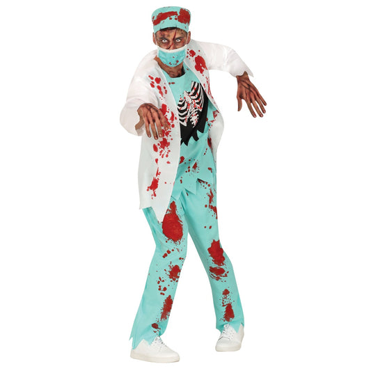 Fato de Zombie Cirurgião para homem