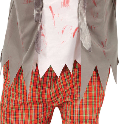 Fato de Zombie Colegial para homem