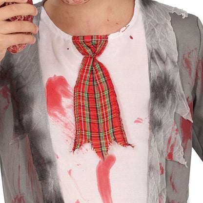Fato de Zombie Colegial para menino